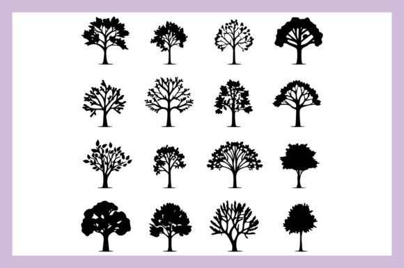 Download Oak Tree Black Silhouette 1 - Oak Collection