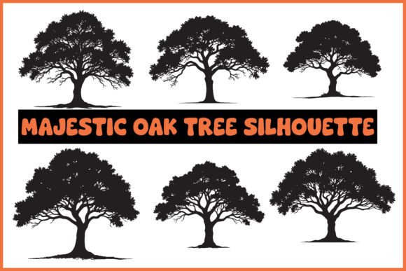 Download Majestic Oak Tree Silhouette Bundle - Oak Collection